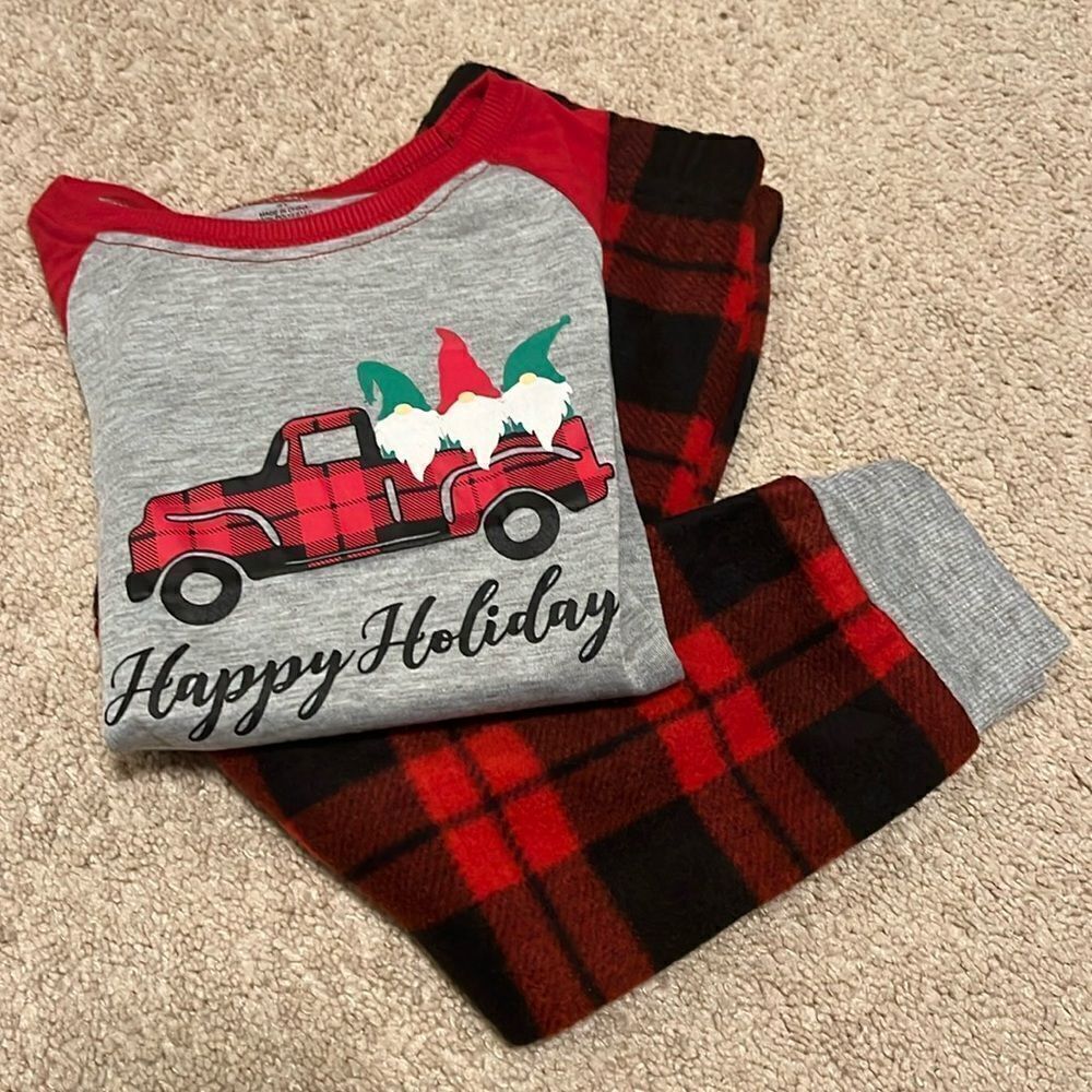 HOLIDAY FAMILY NWT PAJAMAS TODDLER SIZE 3T BUFFALO PLAID 2 PIECE SET